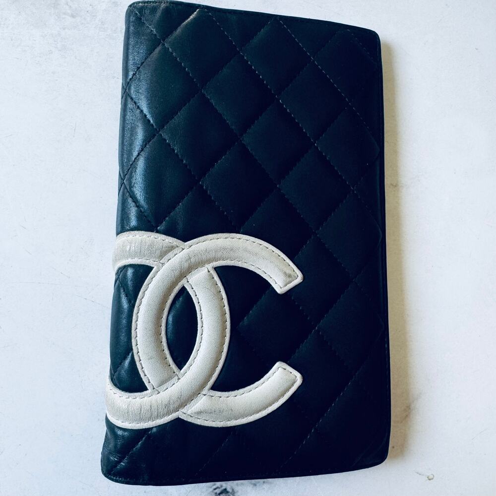 Chanel Calfskin Cambon Continental Bifold Wallet
